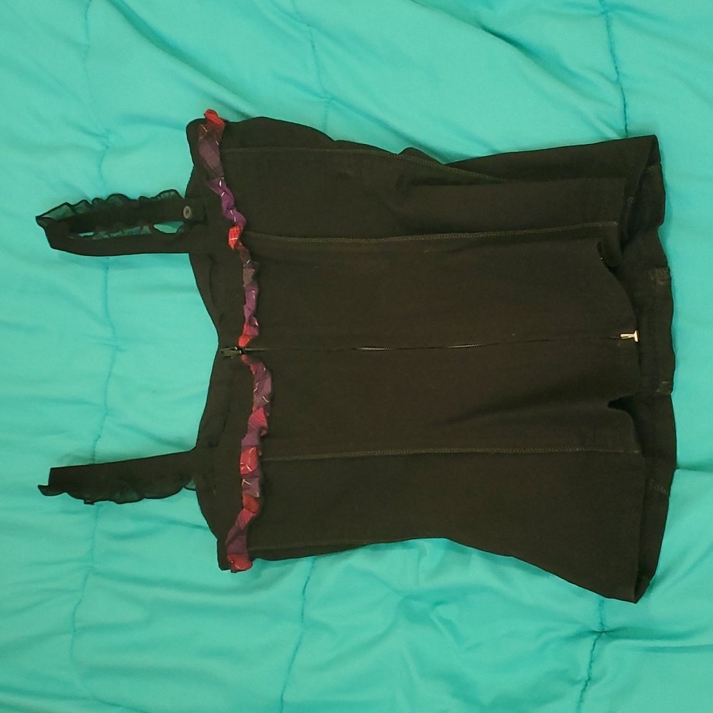 Tripp NYC Corset size XS w/ Red and Purple Plaid accents - Picture 8 of 8